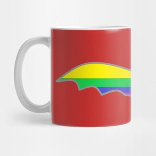 Gay/Rainbow Pride Flag: Halloween Bat Mug